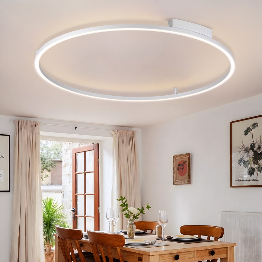 Brilagi - LED regulējams griestu gaismeklis PORTOFINO LED/85W/230V 3000-6000K Ø 120 cm sudraba + tālvadība