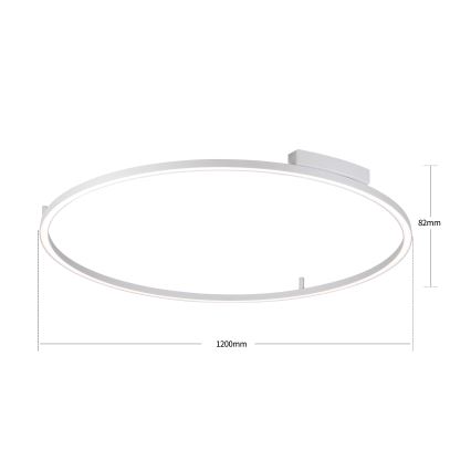 Brilagi - LED regulējams griestu gaismeklis PORTOFINO LED/85W/230V 3000-6000K Ø 120 cm sudraba + tālvadība