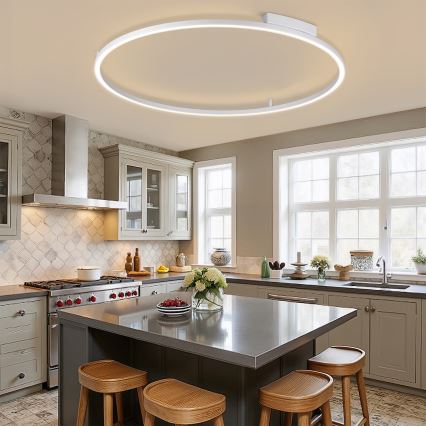 Brilagi - LED dimējams griestu lukturis PORTOFINO LED/85W/230V 3000-6000K Ø 120 cm sudraba + ar tālvadības pulti