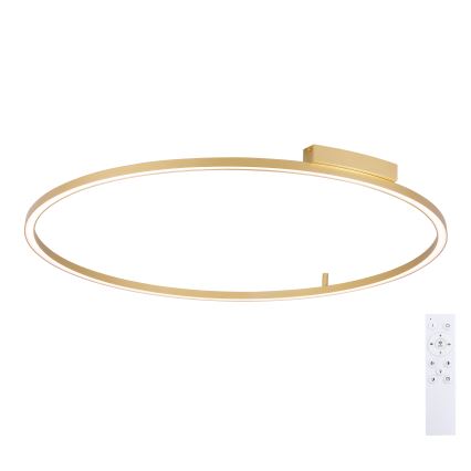Brilagi - LED regulējama griestu lampa PORTOFINO LED/85W/230V 3000-6000K Ø 120 cm zelta ar tālvadības pulti