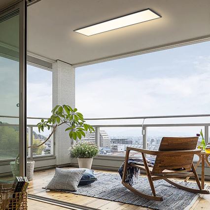 Brilagi - LED aptumšojama griestu lampa SLIMFRAME LED/58W/230V 120x30 cm 3000-6000K melna + tālvadības pults