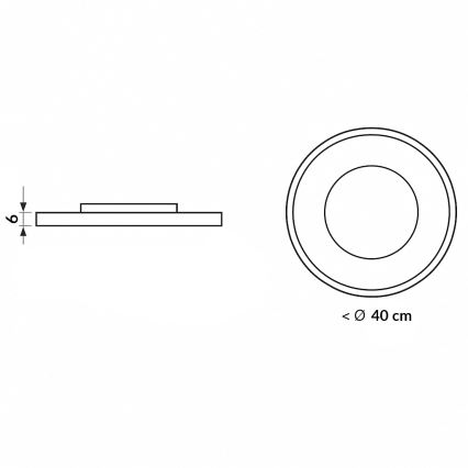 Brilagi - LED regulējama griestu lampa TRIVARO LED/72W/230V 3000-6000K Ø 40 cm + tālvadības pults