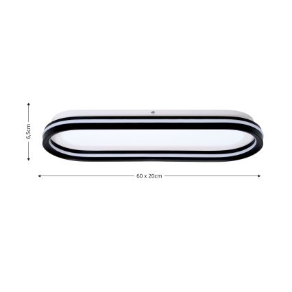 Brilagi - LED aptumšojams griestu lukturis TRIVARO LED/85W/230V 3000-6000K 20x60 cm + ar tālvadības pulti