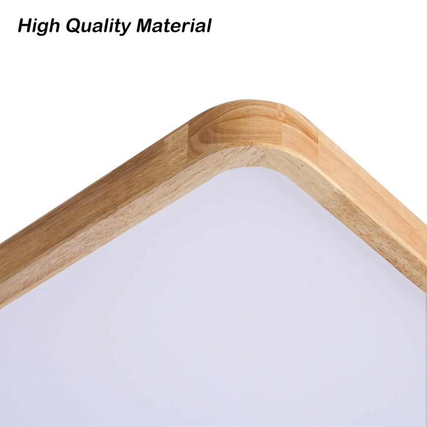 BRILAGI - LED regulējams griestu gaismeklis WOODLINE SQUARE LED/100W/230V 3000-6000K ozolkoka 80x80 cm + tālvadības pults