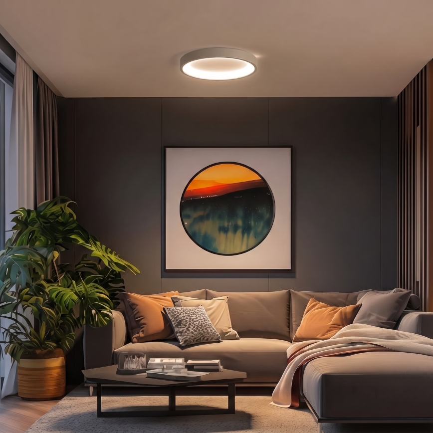 BRILAGI - LED dimējams griestu gaismeklis FALCON SLIM LED/42W/230V 3000-6500K Ø 50 cm bēšs + tālvadības pults