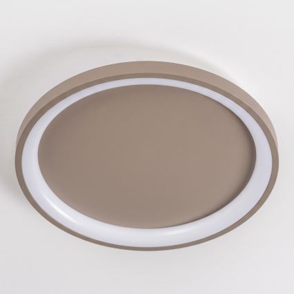 BRILAGI - LED dimējams griestu gaismeklis FALCON SLIM LED/42W/230V 3000-6500K Ø 50 cm bēšs + tālvadības pults