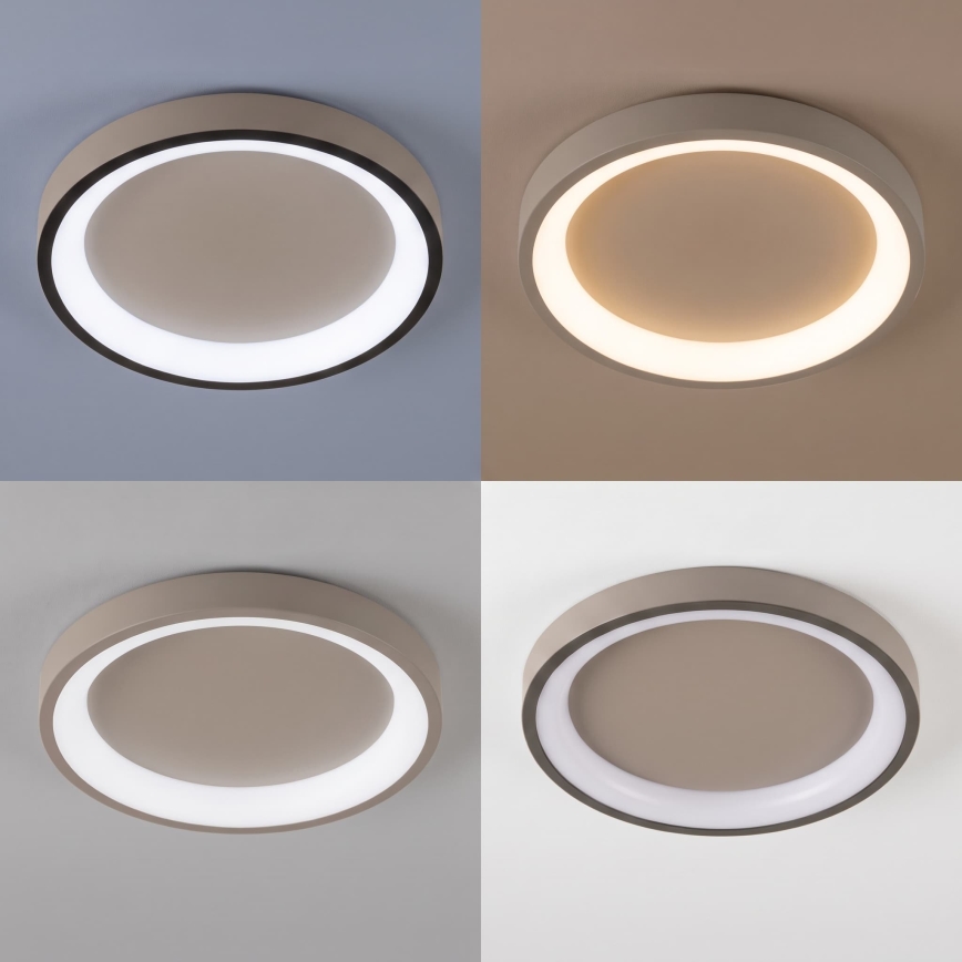 BRILAGI - LED dimējams griestu gaismeklis FALCON SLIM LED/42W/230V 3000-6500K Ø 50 cm bēšs + tālvadības pults
