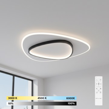 Brilagi - Regulējams LED griestu gaismeklis FLARE LED/70W/230V 3000-6000K 55x55 cm balts/melns + tālvadības pults