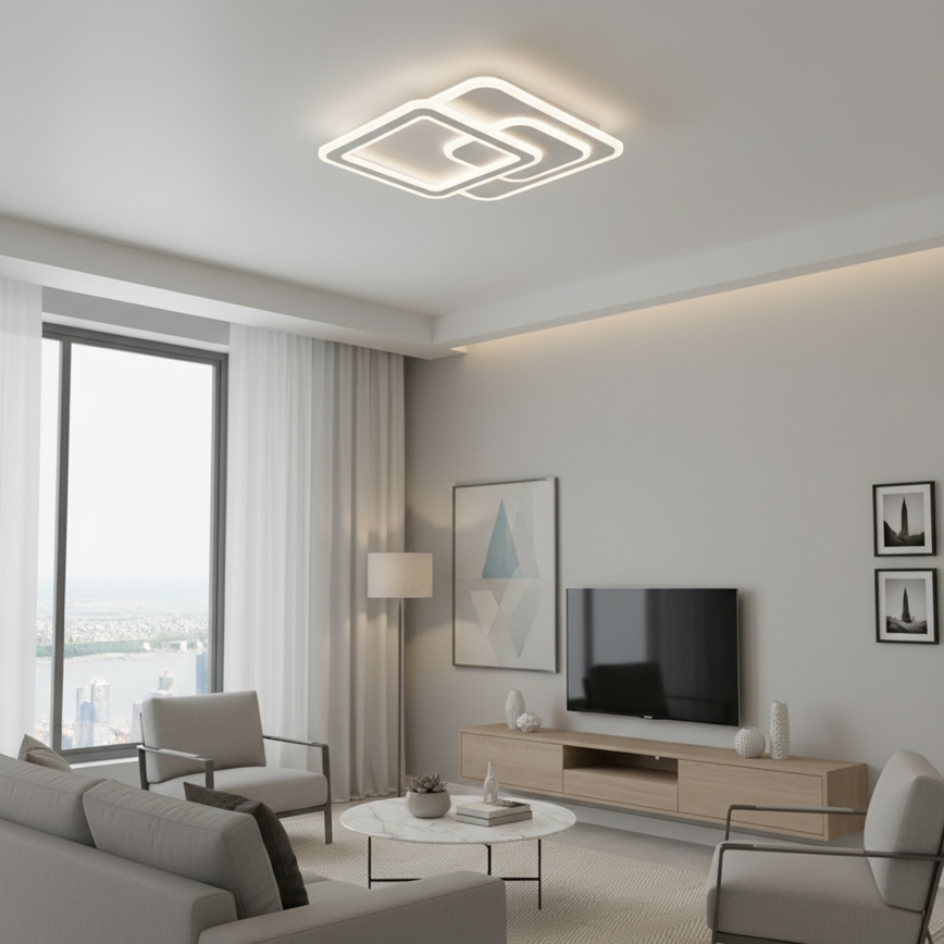 Brilagi - LED regulējams griestu gaismeklis MODERN LED/80W/230V 3000-6000K 52,5x52,5 cm + ar tālvadības pulti