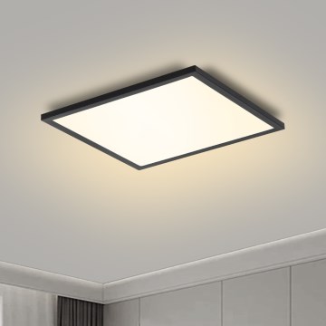 Brilagi - regulējams LED griestu gaismeklis SLIMFRAME LED/25W/230V 30x30 cm 3000-6000K melns + tālvadības pults