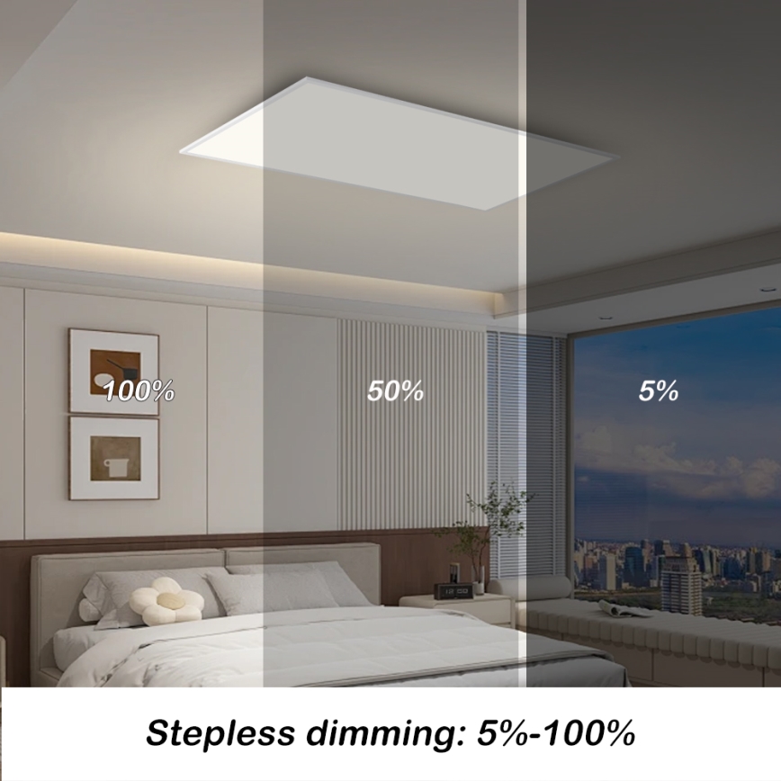 Brilagi - Dimējams LED griestu gaismeklis SLIMFRAME LED/80W/230V 120x60 cm 3000-6000K balts + tālvadība