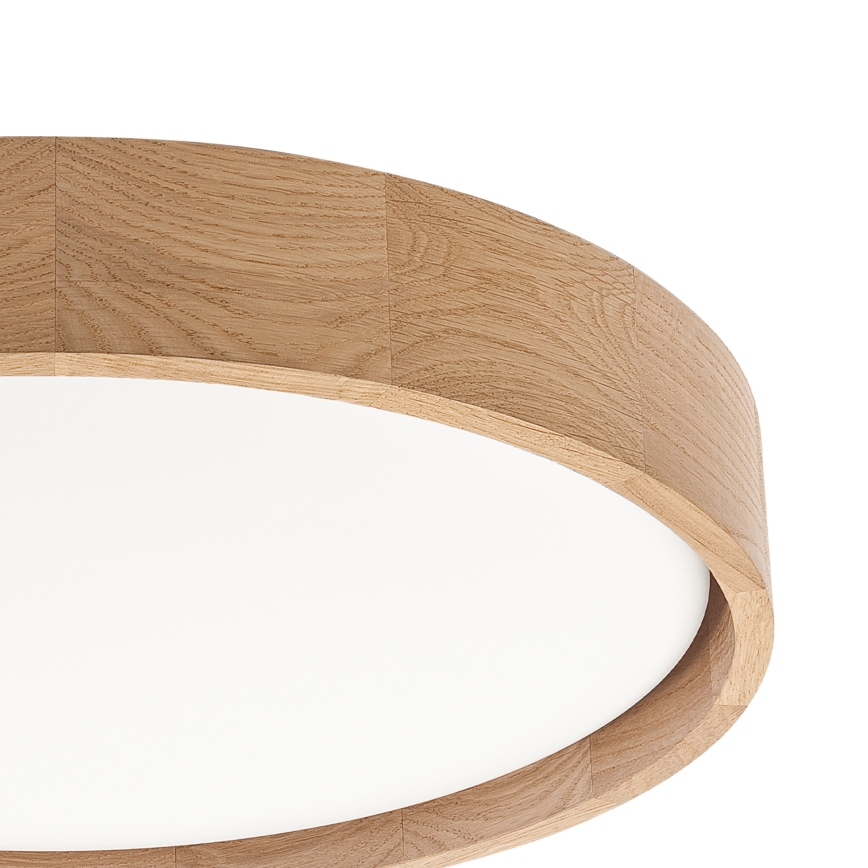 Brilagi - LED regulējams griestu lukturis MANAROLA REMOTE LED/24W/230V 3000-6500K pr. 41 cm, ozols + tālvadības pults