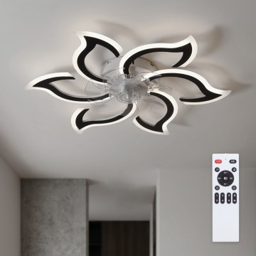 Brilagi - Regulējams LED griestu ventilators LED/34W/230V 3000-6500K pr. 83 cm melns + tālvadības pults