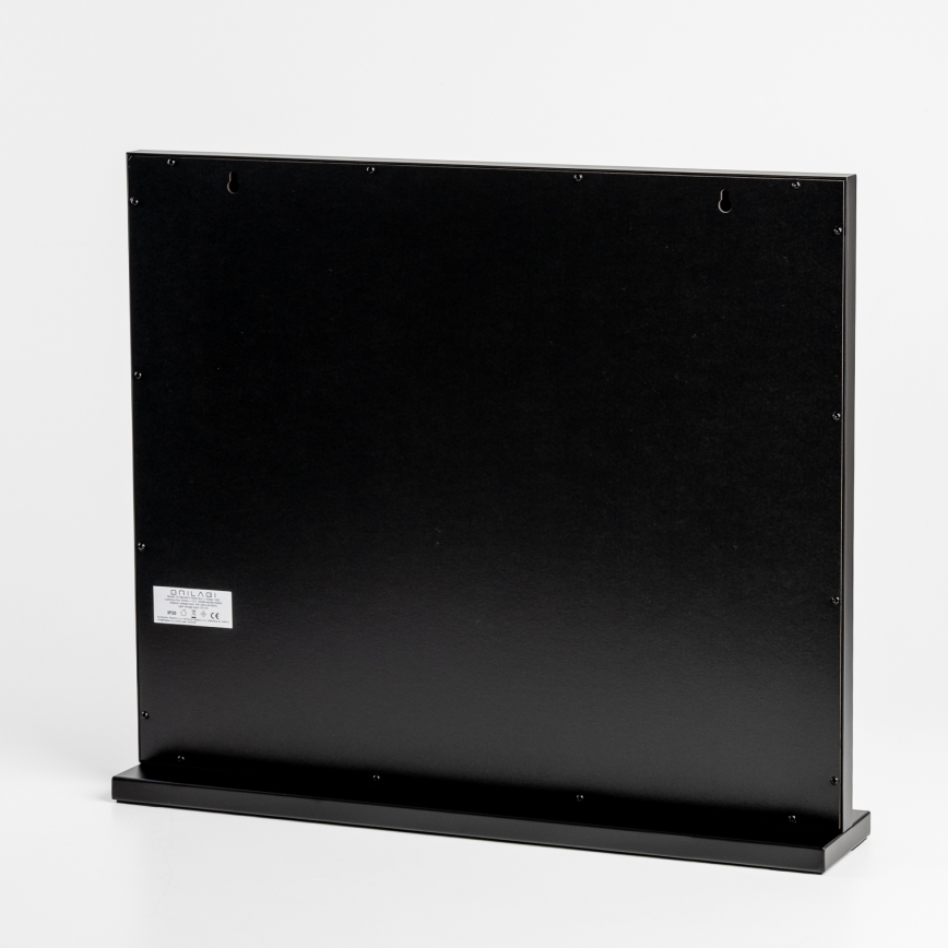 BRILAGI - Grima spogulis ar regulējamu spilgtumu HOLLYWOOD LED/15W/230V CCT + 2x USB 60x50 cm melns