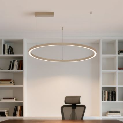 BRILAGI - LED lustra ar regulējamu spilgtumu uz troses PORTOFINO LED/60W/230V 3000-6000K diam. 80 cm bēša + ar tālvadības pulti