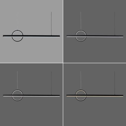 Brilagi - Regulējams LED lustra ar vadu NIVIO LED/20W/230V 3000-6000K + tālvadības pults