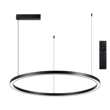 Brilagi - LED dimējama lustra uz troses PORTOFINO LED/98W/230V 3000-6000K melna + tālvadības pults