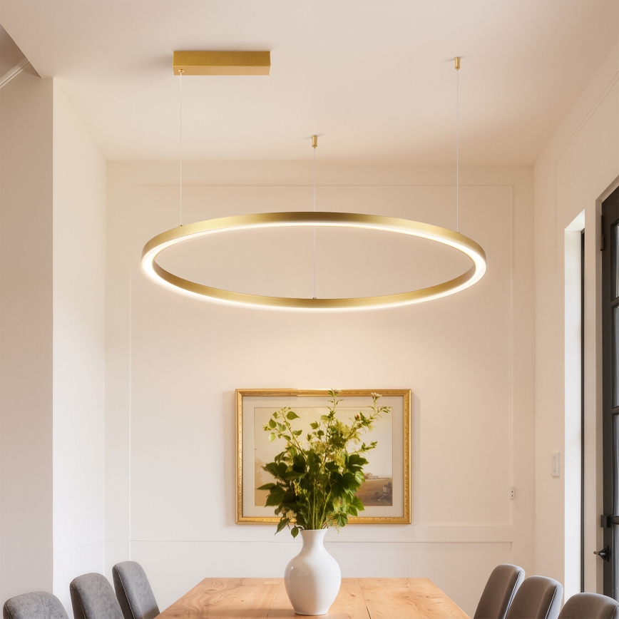 Brilagi - PORTOFINO regulējams LED lustrs uz kabeļa LED/60W/230V 3000-6000K diam. 80 cm zelta + ar tālvadības pulti