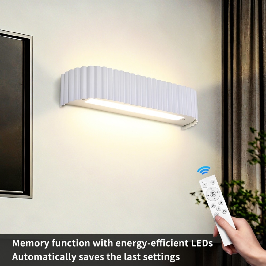BRILAGI - regulējams LED sienas gaismeklis FALCON MODERN LED/14W/230V 3000-6000K 40 cm balts + ar tālvadības pulti