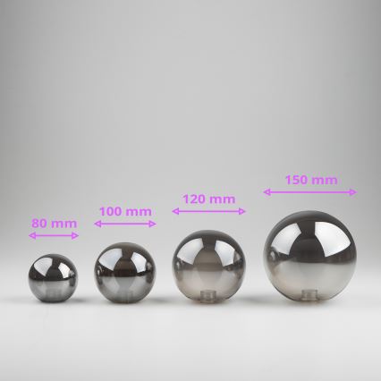 Brilagi - Rezerves stikls lustrām, sienas lampām un lampām MISTEL, MILLA d. 12 cm dūmakains