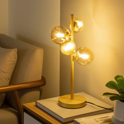 Brilagi - Rezerves stikls lustrām, sienas lampām un lampām MISTEL, MILLA d. 12 cm zelta