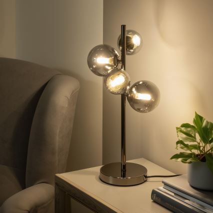 Brilagi - Rezerves stikls lustrām, sienas lampām un lampām MISTEL, MILLA d. 8 cm dūmakains
