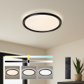 Brilagi - RIVO LED griestu gaismeklis ar regulējamu spilgtumu LED/72W/230V 3000-6000K melns Ø 50 cm + tālvadības pults