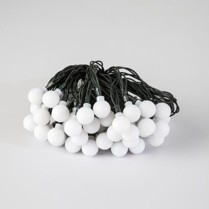 Brilagi - LED saules dekoratīvā virtene BUBBLE 50 LED / 8 funkcijas 7 m IP65 silti balta 600 mAh
