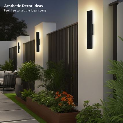 Brilagi - saules LED sienas gaismeklis ar regulējamu spilgtumu SUN LED/4W/230V 60 cm 4000 mAh IP44