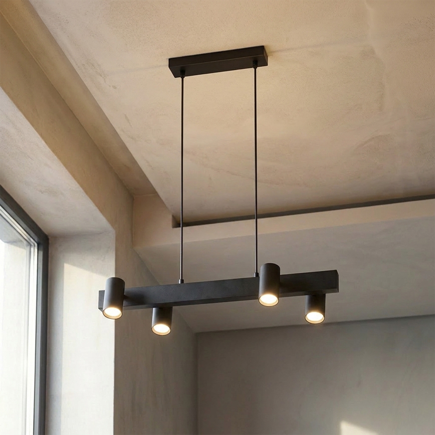 BRILAGI - SELE pakaramā lustra uz troses 4xGU10/30W/230V melna