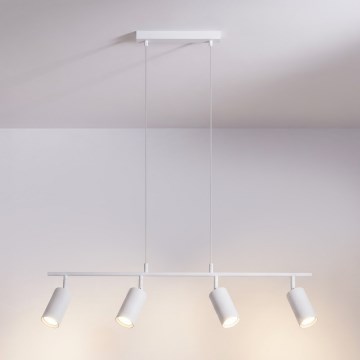 Brilagi - SELE piekaramā lampa uz troses 4xGU10/30W/230V, balta
