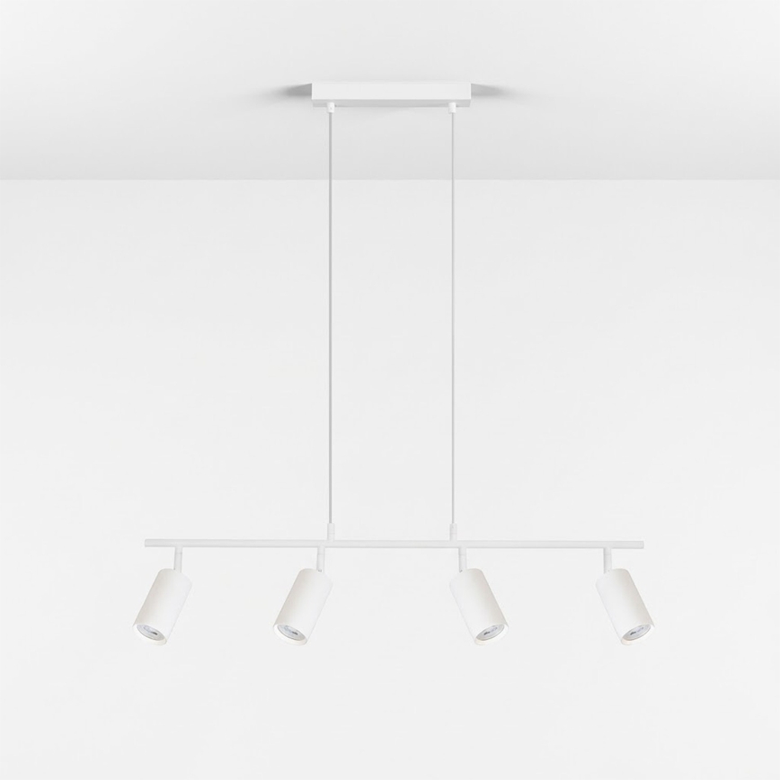 Brilagi - SELE piekaramā lampa uz troses 4xGU10/30W/230V, balta