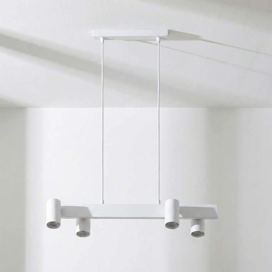 BRILAGI - SELE piekaramā lampa uz troses 4xGU10/30W/230V balta