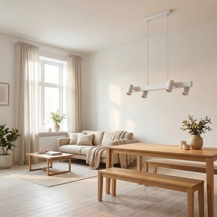 BRILAGI - SELE piekaramā lampa uz troses 4xGU10/30W/230V balta