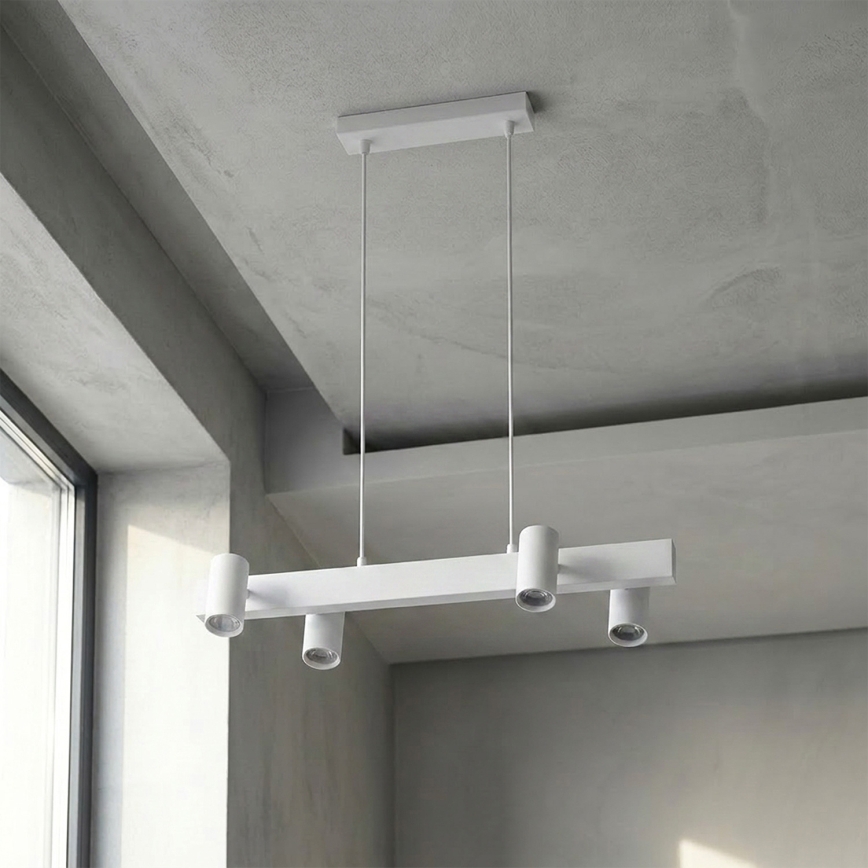 BRILAGI - SELE piekaramā lampa uz troses 4xGU10/30W/230V balta