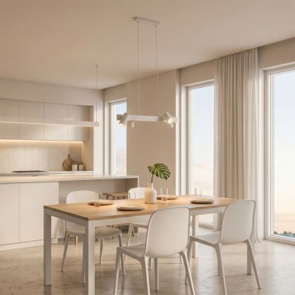 BRILAGI - SELE piekaramā lampa uz troses 4xGU10/30W/230V balta