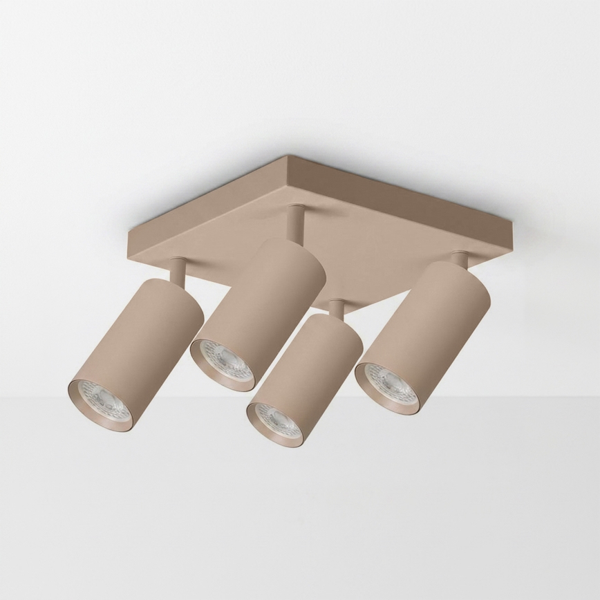 BRILAGI - SELE SQUARE virsmas montējams spot gaismeklis 4xGU10/30W/230V, bēšs