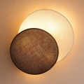 Brilagi - Sienas gaismeklis CIRCLES 1xE27/60W/230V Ø 35 cm krēmkrāsa/brūna
