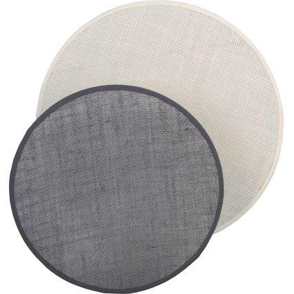 Brilagi - sienas gaismeklis CIRCLES 1xE27/60W/230V Ø 35 cm krēmkrāsa/pelēka