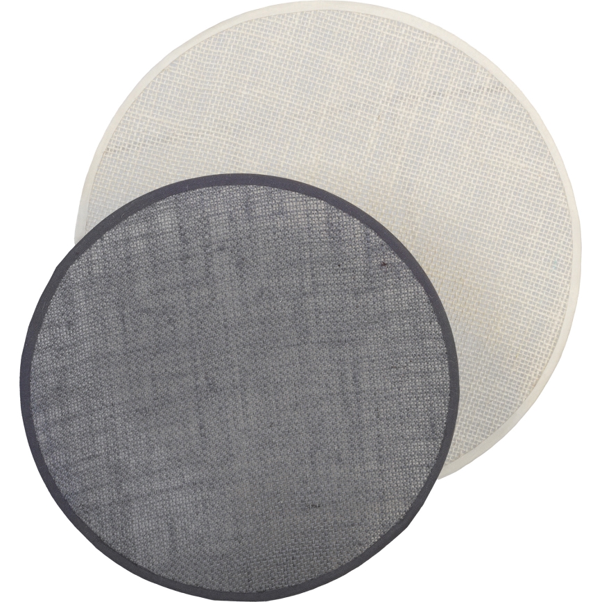 Brilagi - sienas gaismeklis CIRCLES 1xE27/60W/230V Ø 35 cm krēmkrāsa/pelēka