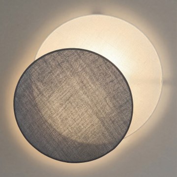 Brilagi - Sienas gaismeklis CIRCLES 1xE27/60W/230V Ø 45 cm krēmkrāsa/pelēka