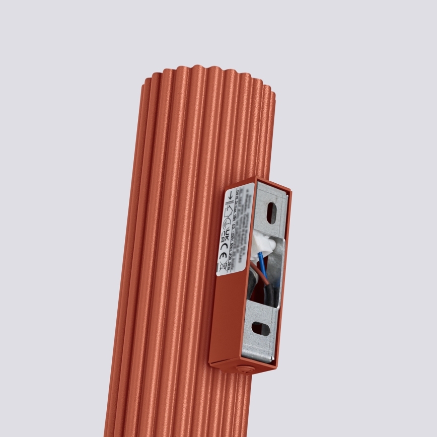 Brilagi - Sienas gaismeklis CRESTO 2xGU10/10W/230V 30 cm sarkans