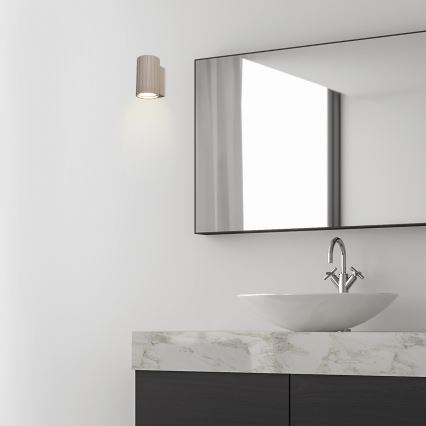 Brilagi - Sienas gaismeklis CRISPINA 1xGU10/10W/230V 10 cm bēšs