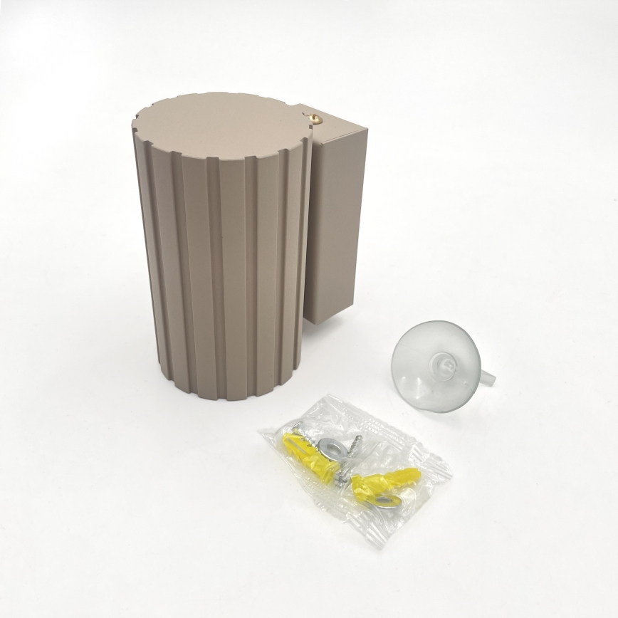 Brilagi - Sienas gaismeklis CRISPINA 1xGU10/10W/230V 10 cm bēšs