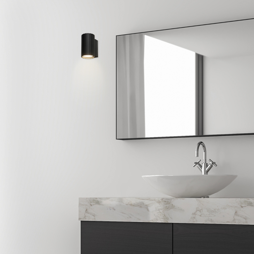 Brilagi - Sienas gaismeklis CRISPINA 1xGU10/10W/230V 10 cm melna