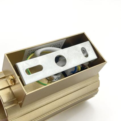 Brilagi - Sienas gaismeklis CRISPINA 1xGU10/10W/230V 10 cm zelta krāsā