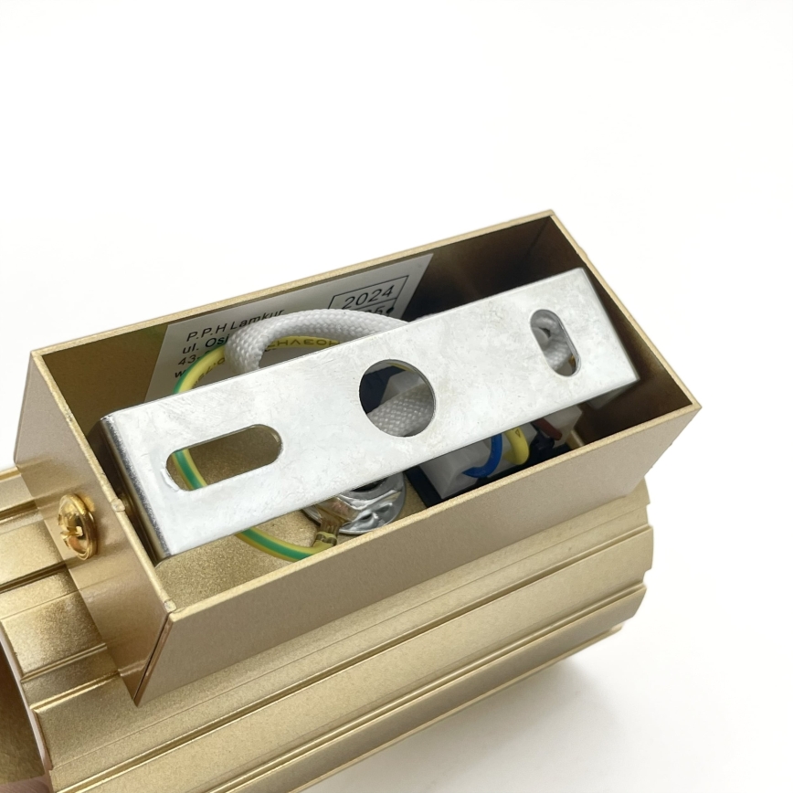 Brilagi - Sienas gaismeklis CRISPINA 1xGU10/10W/230V 10 cm zelta krāsā