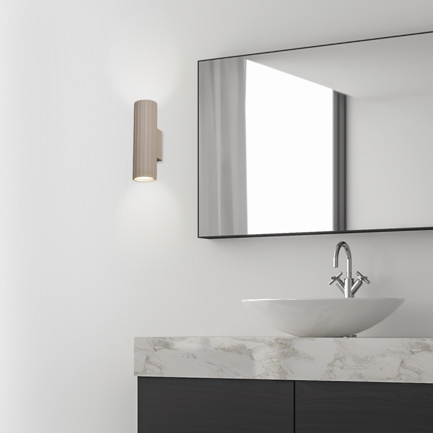 Brilagi - sienas gaismeklis CRISPINA 2xGU10/10W/230V 20 cm bēšs