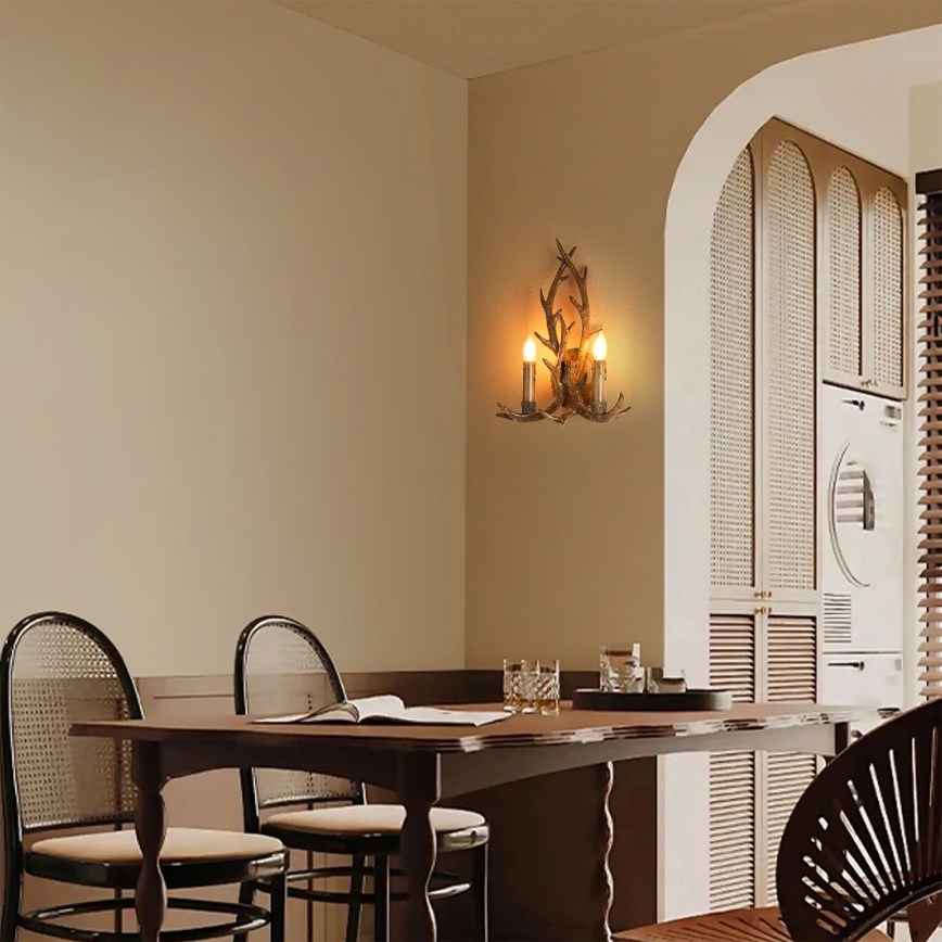 Brilagi - Sienas gaismeklis DEER 2xE14/10W/230V