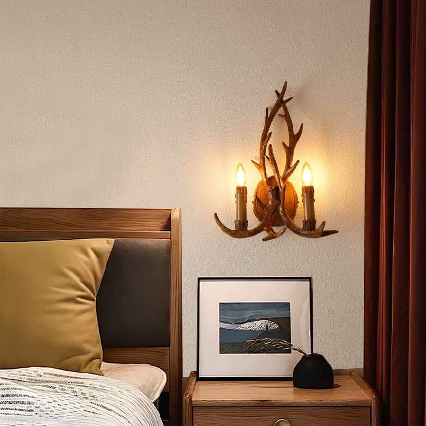 Brilagi - Sienas gaismeklis DEER 2xE14/10W/230V